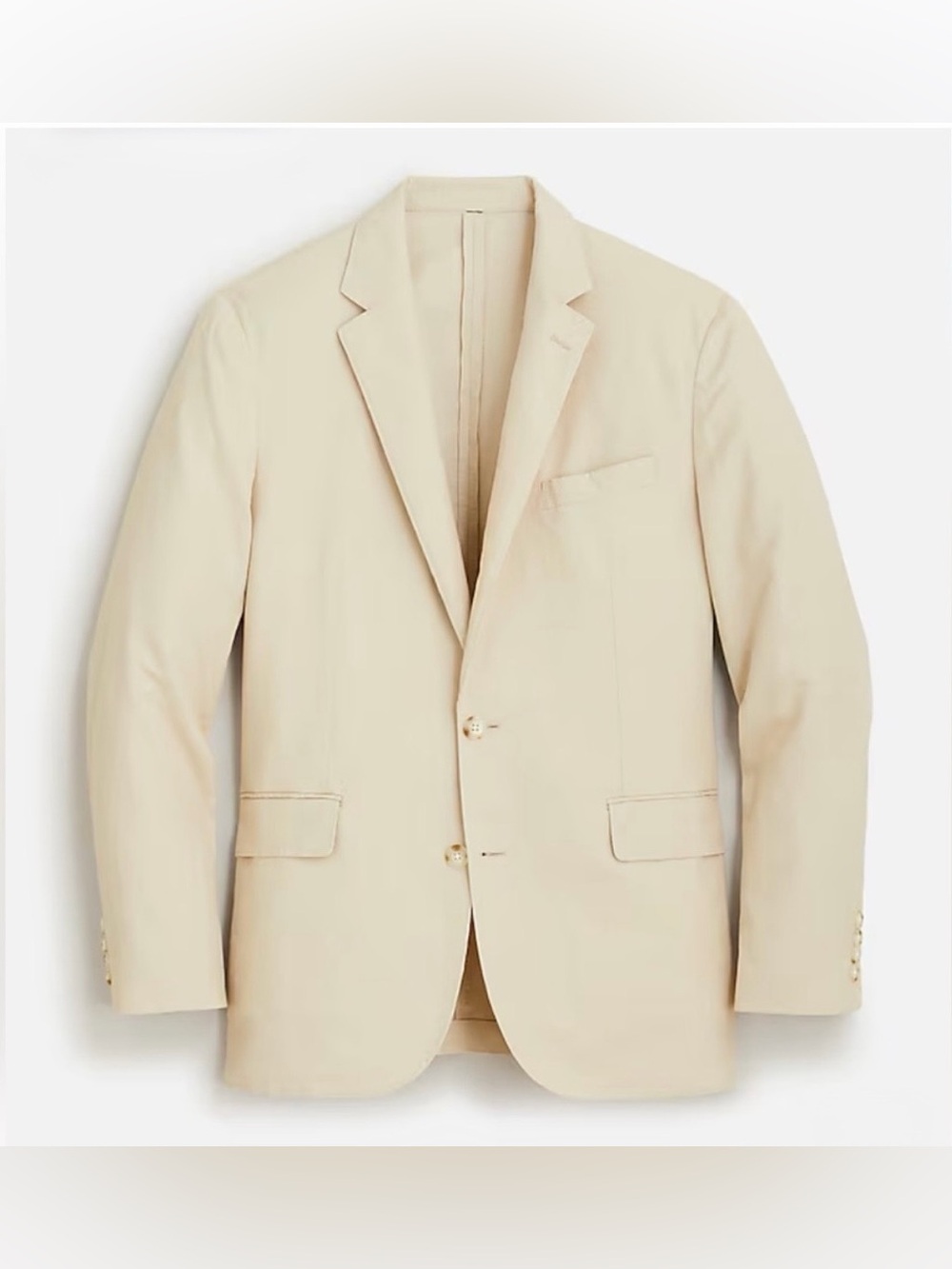 J. Crew Ludlow Slim-fit unstructured suit jacket Irish cotton-linen blend AU428 - Picture 4 of 14